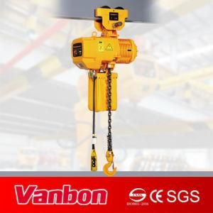 1 Ton Electric Chain Hoist with Manual Trolley, (WBH-01001SM)