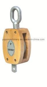 JIS Wooden Pulley with Eye Single Sheave
