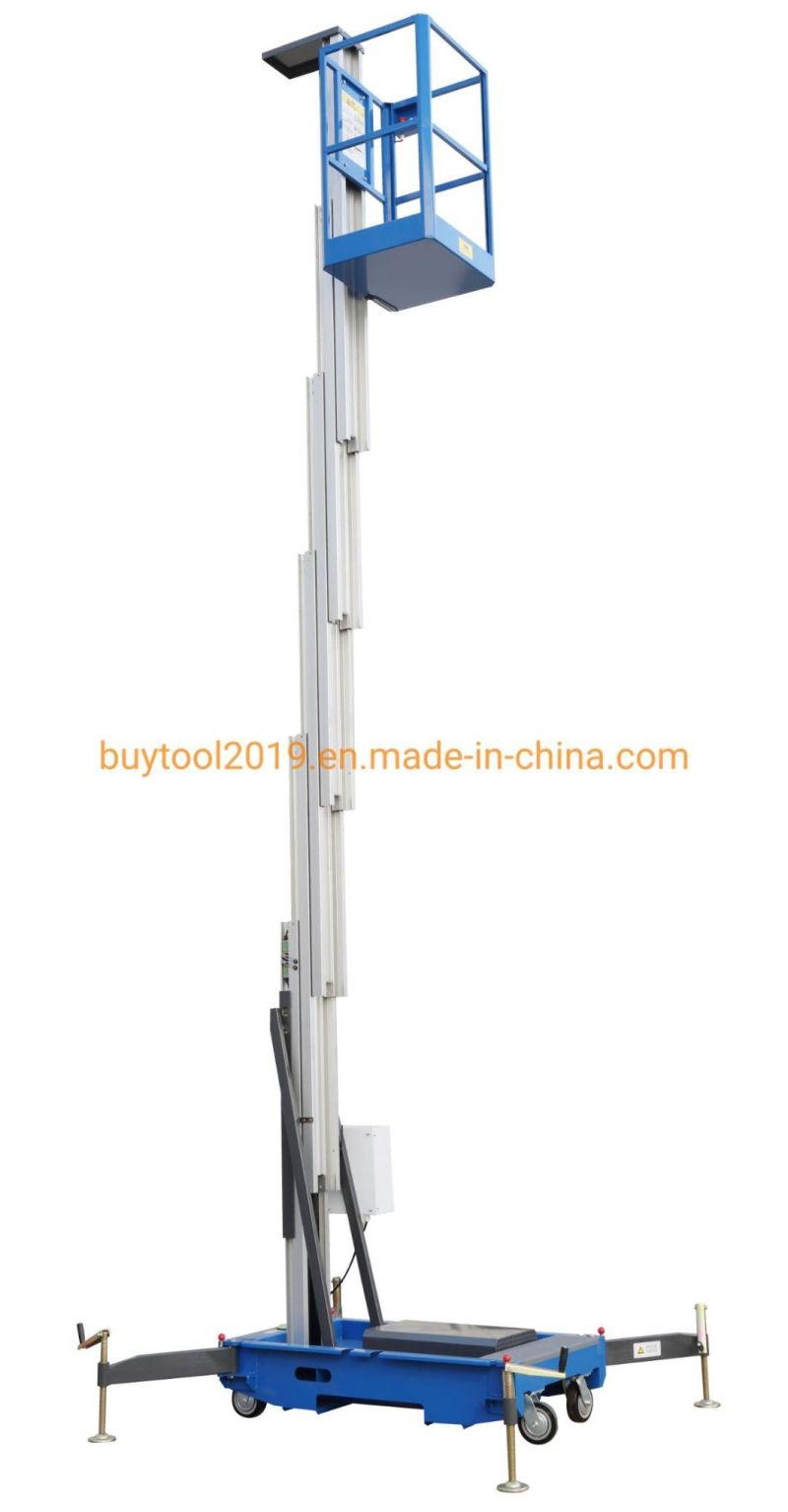 China Single Mast Aerial Work Platform with 130kg Capacity
