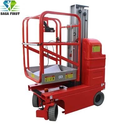 Sagafirst Factory Dual Mast Self Propelled Air Conditioner Portable Mobile Man Aluminum Lifter Hydraulic
