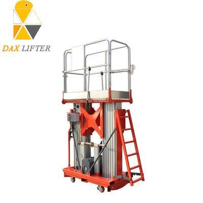 High-Class Factory Direct Manual Mobile Dual Mast Aluminum Work Platform