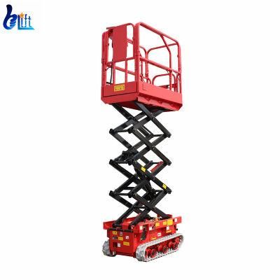 200kg Load Small Mini Crawler Automatic Drive Self Propelled Scissor Lift