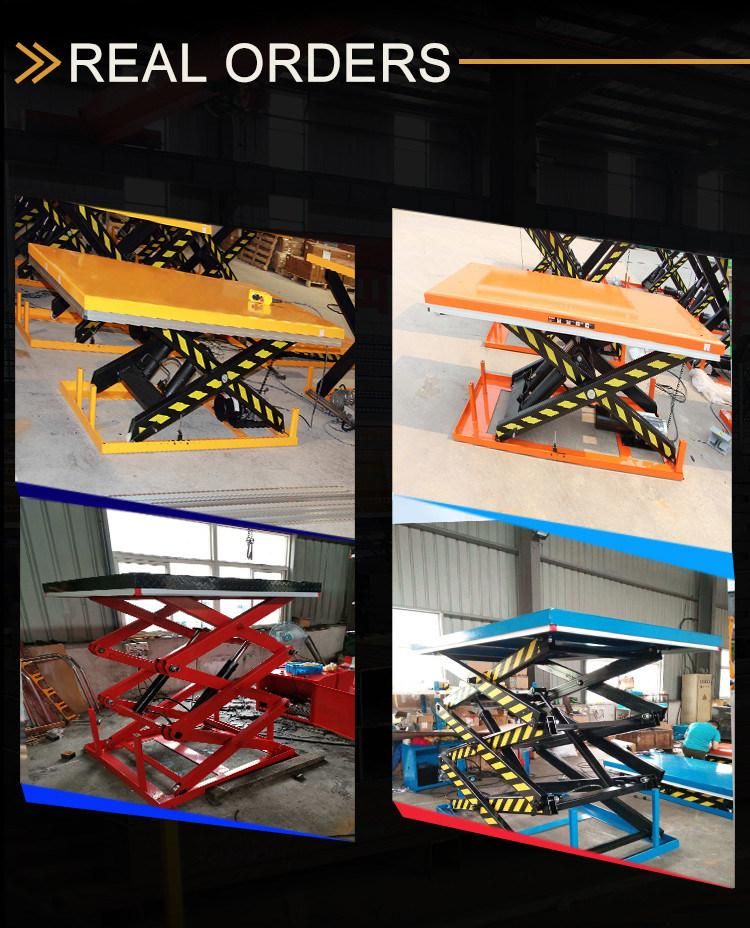 Custom Max Platform 1m-4.2m Load 400kg-4000kg Stationary Hydraulic Power Scissor Lift Tables