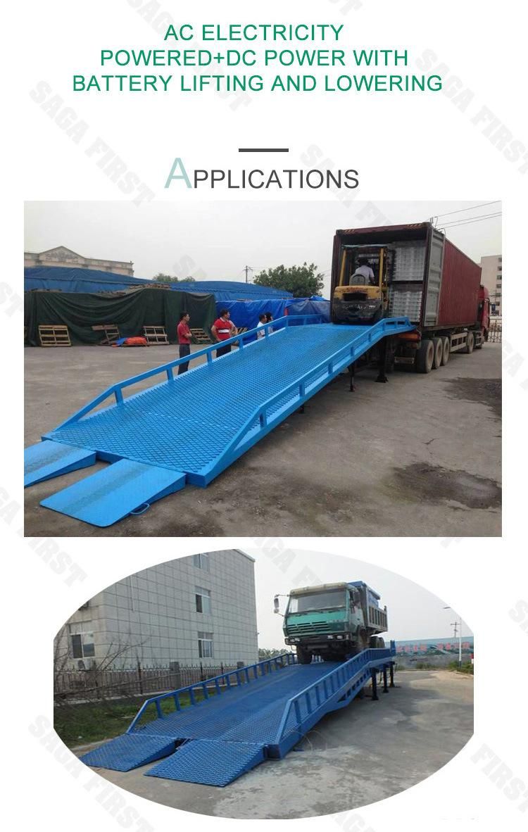 8ton 10ton Container Unloading Loading Mobile Dock Ramp with Ce