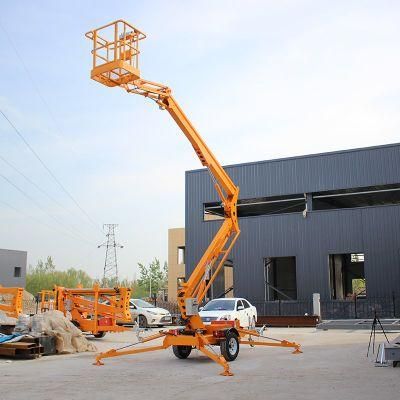 High Quality 14m 16m Morn China Trailer-Mounted Lifts Aerial Working Boom Electric Lift