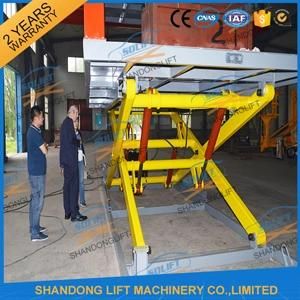 3t 3m Double Platform Hydraulic Underground Car Lifter with Ce