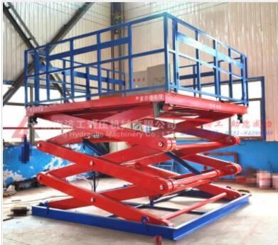 3t Hydraulic Scissor Lift with Lift Height 6.4m for Hot Sale