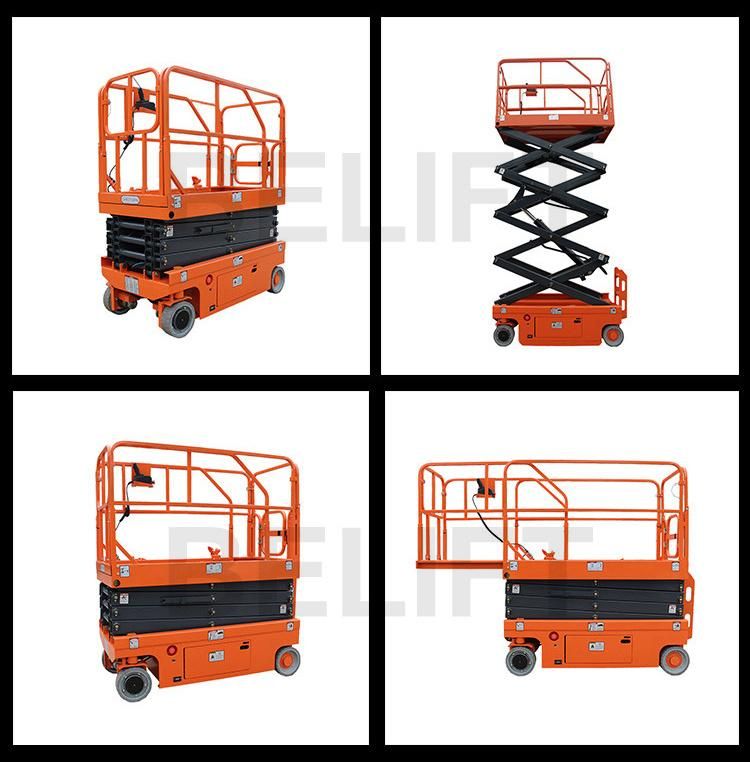 6m-14m DC Powered Aerial Working Scissor Lift Platform Hydraulic Man Lift