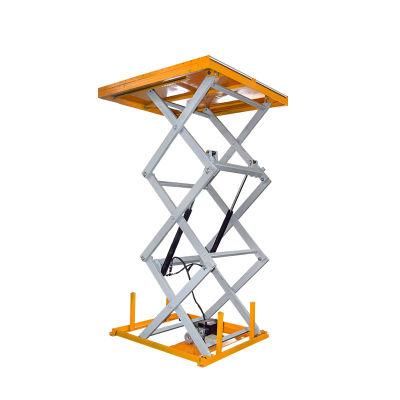 Hot Selling Hydraulic Electric Three Scissor Lift Table Machine