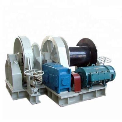 Electric Mining Winch and Construction Winch Hydraulic Single Drum Mooring Winch for Ship