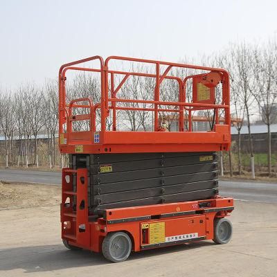 Shanding Fully Electric Self Propelled Work Platform Aerial Lift Platform Hydraulic Scissor Lifter