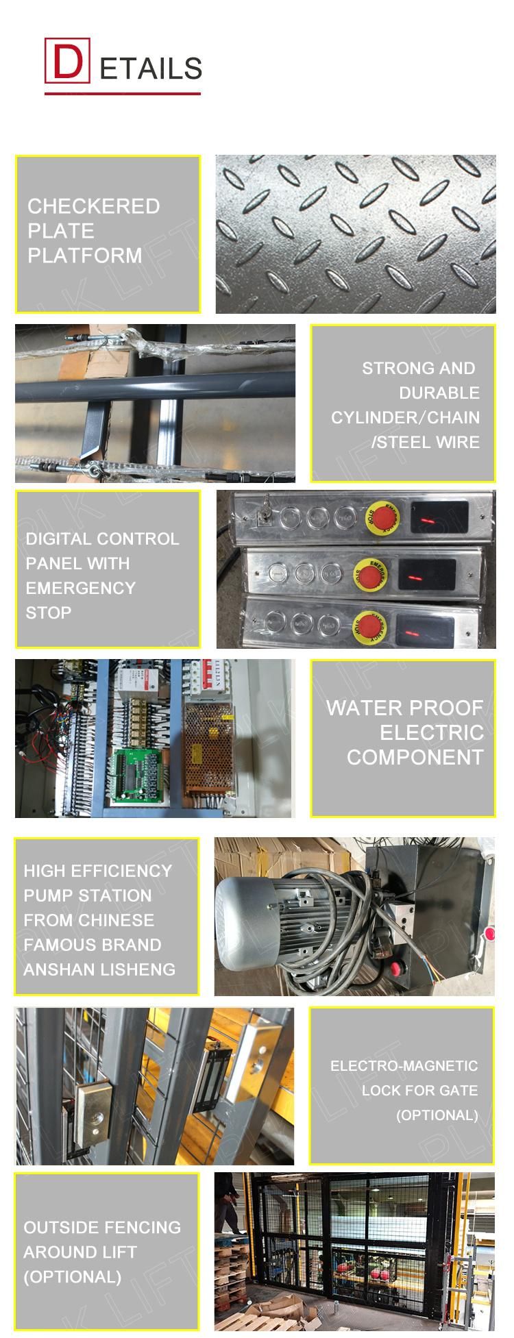Industrial Use Vertical Cargo Lift Ce Certified