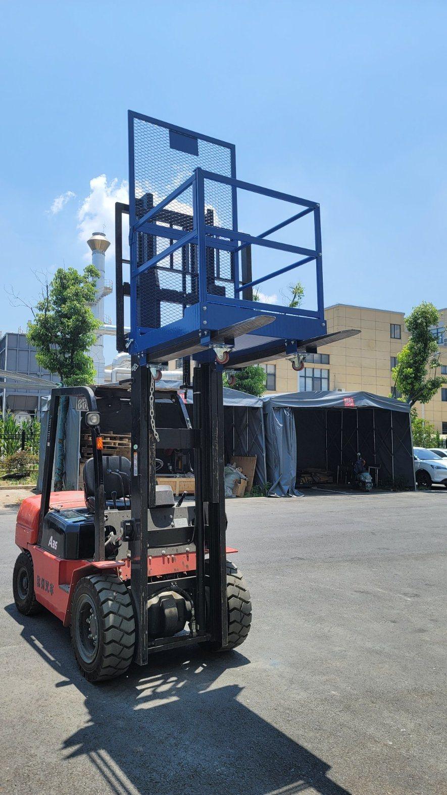 Easy Install China Brand Safety Forklift Safety Cage/Working Platform Loader Plafform Safety Platform