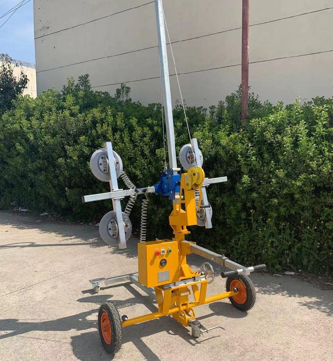CE Marked Movable Durable Vacuum Suction Cup Lifter Trolley for Sale