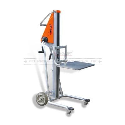 Robust Steel Platform for Hand Winch Stacker Lifting Height 1085mm
