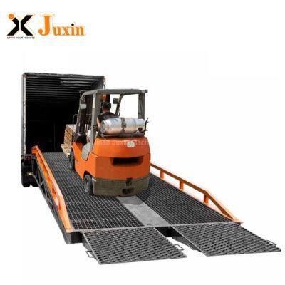 Mobile Dock Ramp Forklift Steel Yard Ramp Container Loading Ramp