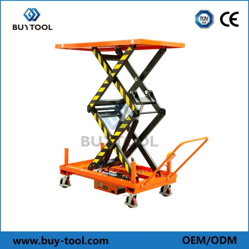 DC Powered Portable Lift Tables 78" Lifting Height