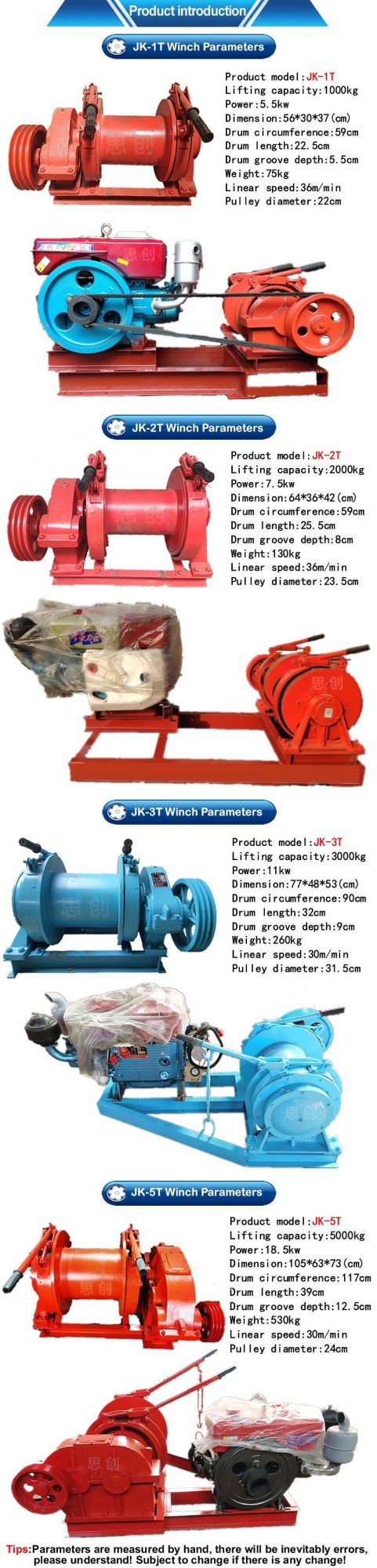 1ton /2 Ton /3 Ton Boat Trailer Hand Winch in Nigerian Market