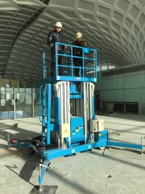 Indoor Hotel Factory Warehouse 6-14m 300-1000kg CE Aligenment Work Platform Man Hydraulic Lift