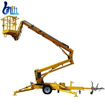 12m Hydraulic Electric Man Aerial Tower Lift Platform Spider Bucket Cherry Picker