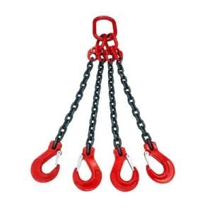 Manufacturers G80 4 to 40 Ton 4 Legged Lifting Chain Slings with Hook