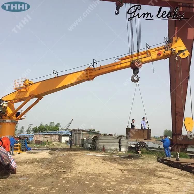 3t40m Marine Telescopic Boom Crane