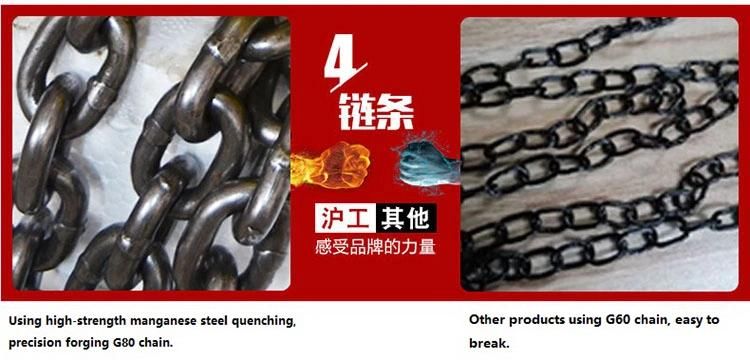 Hot Sell Chain Pully Block, Heavy Duty Round Manual Lifting Chain Hoist