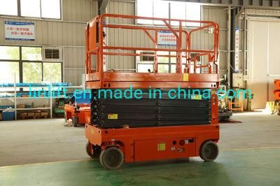 10m Electric Scissor Lift Battery Work Long Time CE Hot Sale