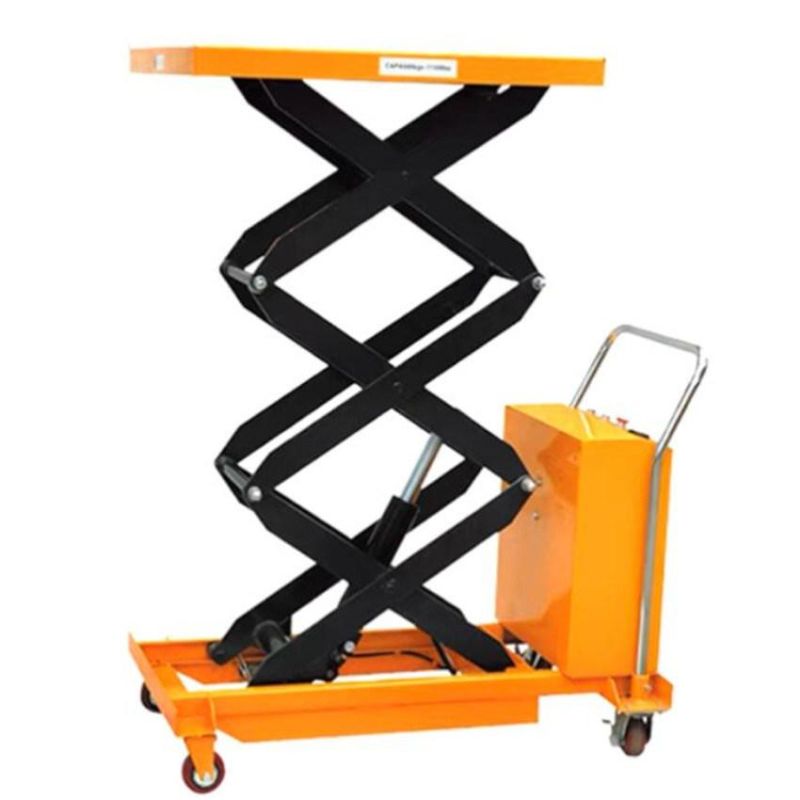 Double Scissor Semi Electric High Lift Table Lift Mechanism Electric