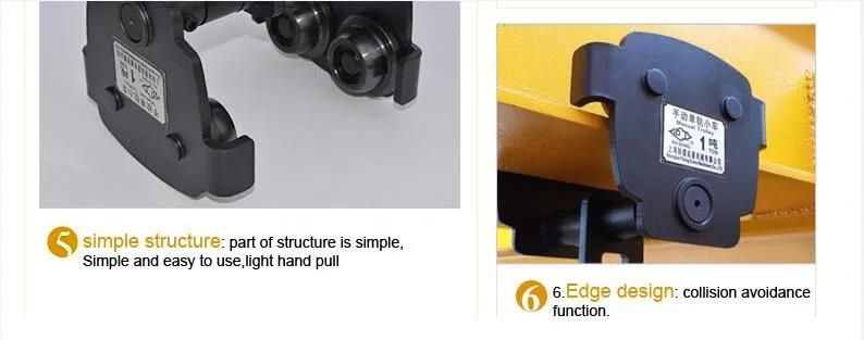 Load Transfer Trolley Work with Hoist Block Gct Type