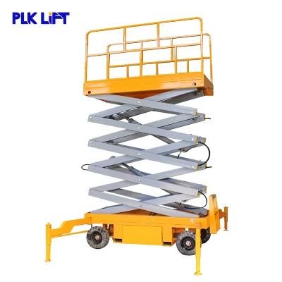 Push Around Ceiling Access Hydraulic Scissor Lift Equipment 6m 8m 10m 12m 14m 16m 18m