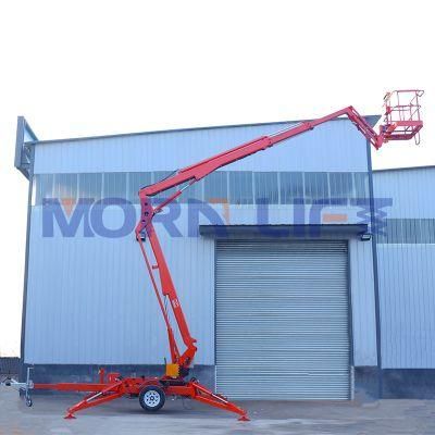 16m 8m Morn China Cherry Picker Sky Man Trailing Boom Lift Factory