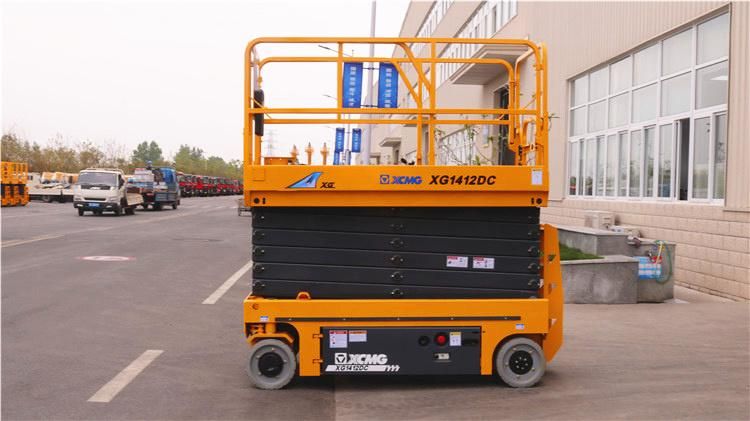 XCMG Manufacturer Xg1412DC China Brand New 14m Mobile Portable Electric Auto Car Scissor Lift for Sale