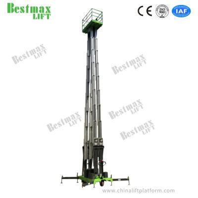 18m Man Pushing Around Aluminum Aerial Work Platform Electric Lift