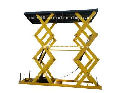 Hydraulic double scissor stationary vertical car parking elevator lift