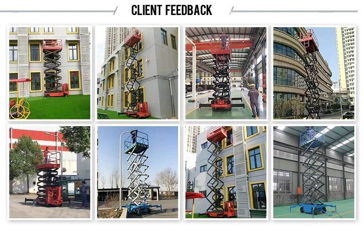 6m 8m 9m 10m 12m 14m 16m 18m Mobile Hydraulic Scissor Man Lifting Platform Lift with Battery for Sale