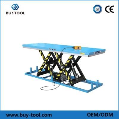 4000lbs 2 Ton Tandem Scissor Lift Table Hydraulic Electric