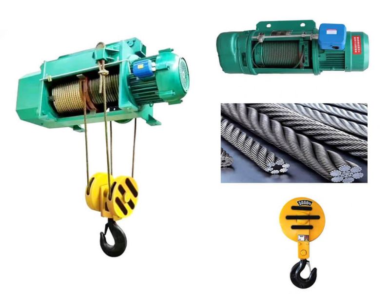 Dy High Quality 3ton 5ton 10ton CD Electric Wire Rope Hoist