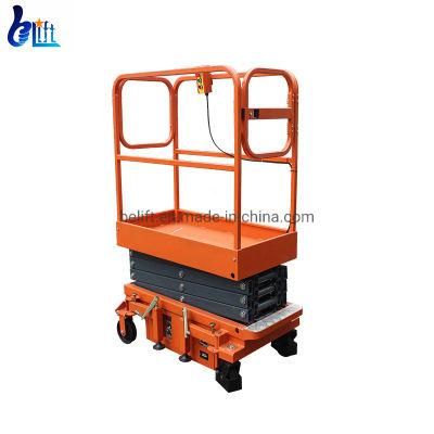 Electric Mobile Elevating Aerial Manlift Platform Small Scissor Lifts