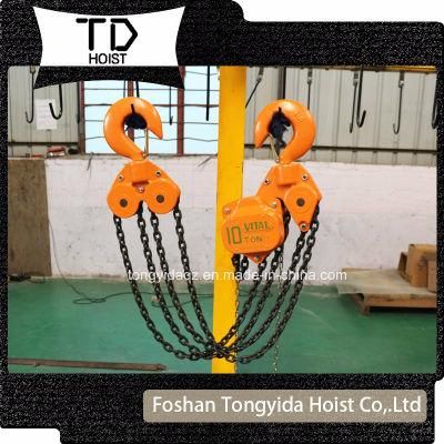 10 Ton 3 Meters Manual Lifting Chain Block 15 Meters Chain Hoist