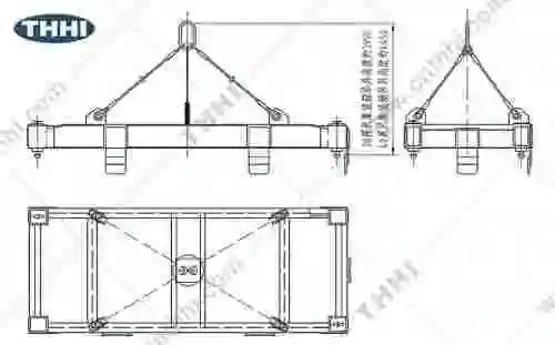 Fully Electrical 20 Feet 40 Feet Container Spreader
