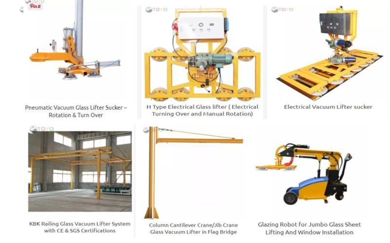 400kg-1200kg X-Type Electrical Vacuum Lifter for Glass/Slab/Porcelain /Loading / Unloading / Lifting /Panasonic Batteries for Curtain Wall/Contruction/Facade
