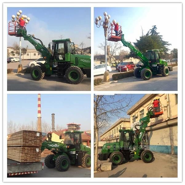 High Quality China Telescopic Loader (HQ920T) with High Position Work Platform