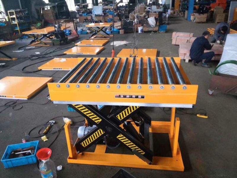 Heavy Duty Large Load Scissor Lifting Table with Roller