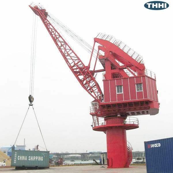 25t30m Port Travelling Wire-Luffing Crane