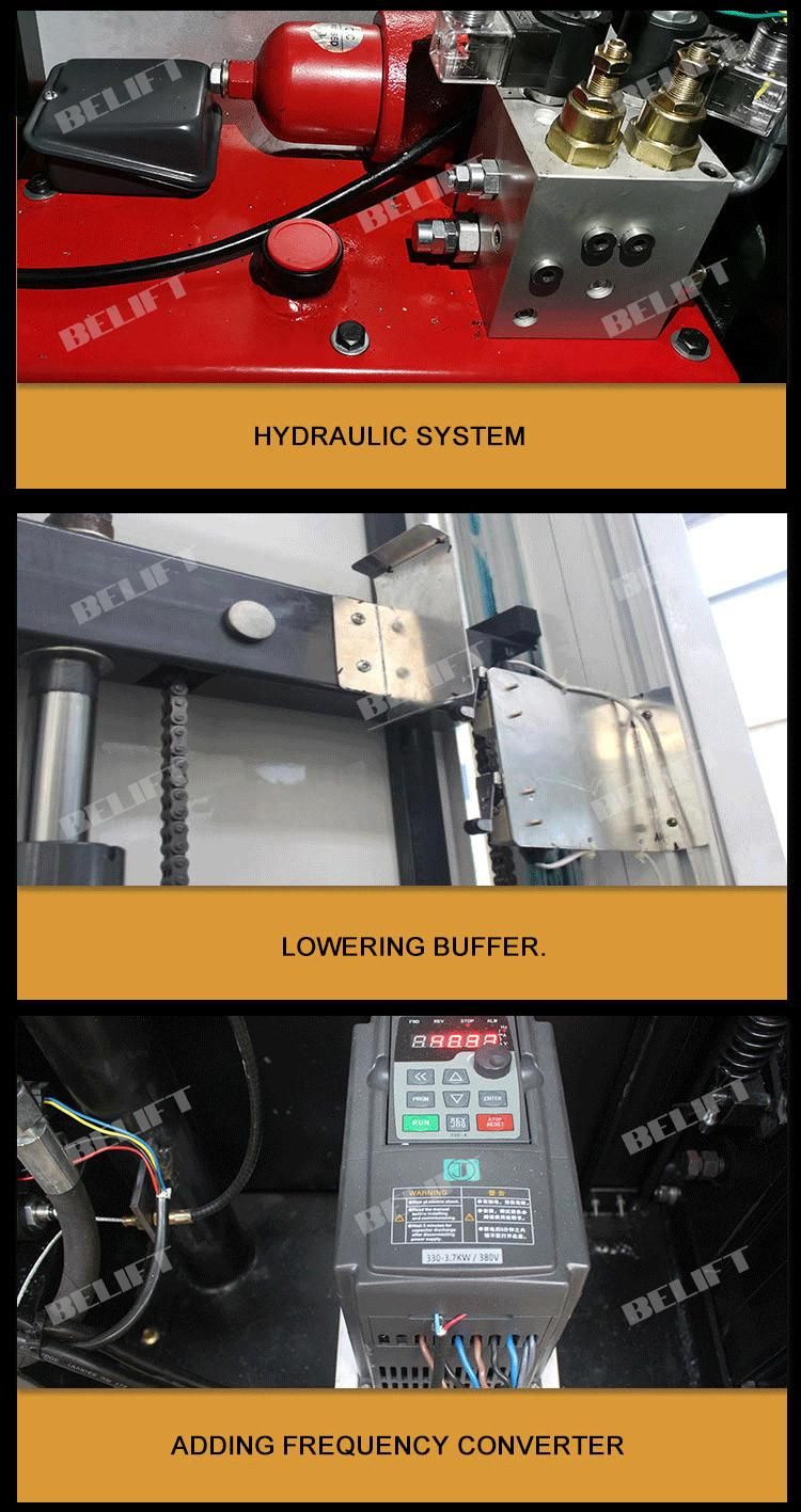2.5m Cabinet Machine Hydraulic Electric Platform Motor Lifter