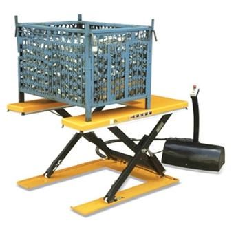 1000kg U-Shape Low Profile Hydraulic Pump Electric Scissor Lift Table
