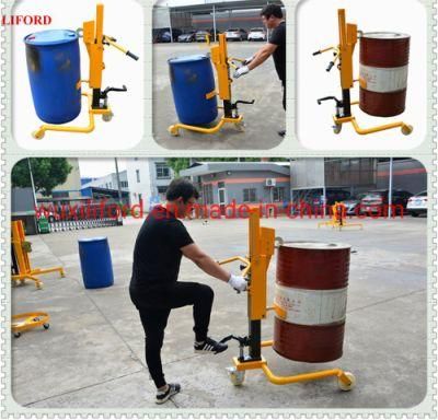 350kg Capacity Hydraulic Foot Pump Type Handling Oil Drum Truck
