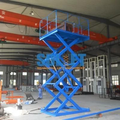 Ce Stationary Hydraulic Warehouse Auto Cargo Elevator