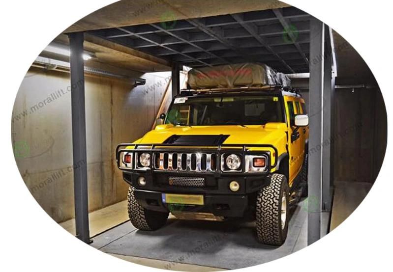 Hydraulic Bsement Car Lift with Double Platform